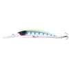 Nieuwe lange tougn minnow laser vissen lokken 15G 15cm 3D-ogen opschorten swimbats Alice mond aas 393 x2