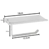 Phone Shelf Stainless Steel Toilet Paper Holder Wall Mount Mobile Phones Towel Rack Bathroom Accessories 200923