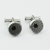 Cufflink For man stainless steel round shape frensh cufflinks plane pattern cufflink for men no have box3804767