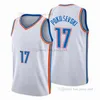 Tryckt stad basketbolltröjor Alekseej 17 Pokusevski Tre 23 Mann Jesaja 22 Roby Aaron 21 Wiggins Jersey Color White Orange Yellow