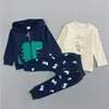 3 pçs conjunto de roupas para meninos de algodão primavera com capuz roupas de bebê outono roupas de dinossauro infantil roupas esportivas crianças terno fantasia