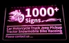 1000+ Signs Light Sign Car Motorcycle Truck Pickup Tractor Snowmobile Bike Raceing 3D LED Dropshipping Wholesale