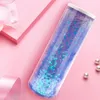 Pencil Bags Quicksand Translucent Creative Multifunction Cylindrical Box Case 2021 School Stationery Pen Holder Pink Blue Calculat207i