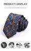 Märke Men's 6cm Luxury Floral S för män Business Suit Work Neck Tie Hög kvalitet Fashion Formal Slips Presentförpackning