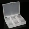 6 Grids Portable Pill Box Container for Outdoor Travel Vitamin Medicine Storage Case with Paper Boxes Package SN5519