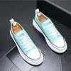 2021 New Casual Dress Shoes Lace-Up shoes Microfiber White Leather Man Footwear Flats zapatillas hombre c2
