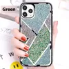 Luxury Bling Glitter Sparkle Fodraler Hybrid Rhombus Bländande spegel Diamond Bumper 2 i 1 TPU PC Shocksäker täckning för iPhone 12 11 Pro XR XS Max X 8 7 6 6s plus SE2