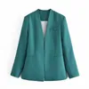 Ternos femininos Blazers Office Blazer Jaquetas de cor sólida elegante casaco feminino 2021 magro casual terno jaqueta mulheres rosa / amarelo / khaki / vermelho