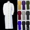 Trenchs d'hommes Wepbel Church Priest Jacket Soutane Clergé Robe Preacher Hommes Liturgique Stand Collier Single Breasted Ministre Choir