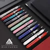 Lanbitou Press-type Fountain Pen Pen Plity Pen EF/F NIB Converter Filler Settionery Office Schools Schools Writing Gift 211025