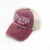 Donald Trump 2024 Baseball Caps patchwork lavé en plein air Rendre l'Amérique à nouveau chapeau président républicain Mesh Sports Cap Ljja246089360