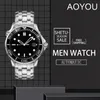 Top Quality 42mm Automática Mecânica Ao Ar Livre Mens Relógios Watch Discagem Preto com Pulseira De Aço Inoxidável Rotatable Bezel Caso Transparente Voltar