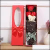 Decorative Flowers & Wreaths Festive Party Supplies Home Garden Artificial Soap Roses With Little Cute Teddy Bears Delicate Boxed Five Immor