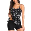 Dames Tweedelige Badpakken Buikcontrole Badmode Bescheiden Badpakken met Boyshort Tankini Badpakken voor Dames A50221s