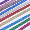 Multicolor Flat Elastic Shoeace 105 cm Kvinnor Män Running Sport Outdoor Shoelaces Personlig Hög Elasticitet Nej Tie Sko Strängar