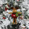 Christmas Tree Plush Hanging Ornaments Xmas Decorations Festive Season Pendant Santa/Snowman/Reindeer Holiday Party Decor w-00907