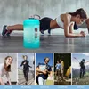 110oz 1 gallon sans BPA en plastique grande boisson bouteille d'eau cruche gourde pour voyage sport fitness gym gradient tasse d'eau bouteille d'eau Y1223