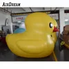 8mh Urocze, słodkie, szczelne żółte nadmuchiwane booy Duck Giant PVC gumowe kaczki do reklamy pokazują