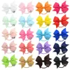 INS 20 Farben Kleinkind Bogen Haarbänder Mädchen Kleinkind Kinder Elastische Stirnband Haar Sticks Solide Band Hairbows Kinder Mädchen Haar Zubehör