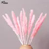 Decorative Flowers & Wreaths 15 Pcs Bulrush Dried Colored Natural Flower Bouquet Wedding Home Decoration Glass Window Floral2245