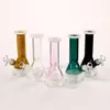 7.8inch mini Glass Bong Water Hookah Smoking Pipe 18.8mm female joint Dab Rig with bowl can put the logo
