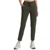 Losse Rechte Yoga Broek met Trekkoord Taille Hardlopen Fitness Sport Vrije tijd Elastische Capri voor Dames Gym Kleding Leggings