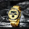 Curren Man Watch Marca de Luxo Esporte Casual relógios de pulso masculino Design digital relógio luminoso com cronógrafo Q0524