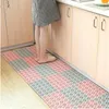 Tapis de cuisine en plastique anti-dérapant salon balcon salle de bain tapis de couleur unie paillasson couloir bain épissage tapis tapis RRF12463