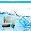 Oral Irrigator Brosse à dents sans fil Flosser Étanche IPX7 Jet d'eau portable 300ML Réservoir Soins dentaires Brosse à dents Nettoyant bateau libre