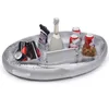 Zwembad Accessoires 70x50cm Opblaasbare Drijvende Mini Bar 8 Gaten Zwemmen Strand Drink Houder Tub Lounge Raft Bier Emmer Table Lade