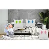 Personalized Bunny Ears Pillow Case Polyester Sublimation Pocket Pillowcover Heat Transfer Coating Easter Pillowcase Sofa Chair Cushion