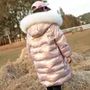-30 stopnie zimowe dziewczyny w dół kurtka ciepłe dziewczynka snowsuit odzież wierzchnia dzieci wodoodporna nastoletnia płaszcz dla dziewczyny 5-12 rok H0909