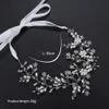 Silver Bridal Headpieces Pearls Beaded Hairband Tiaras Women Headdress Hair Accessories For Wedding Parties CL0115