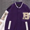 Chaquetas de mujer Harajuku Bomber abrigo de mujer chaqueta de béisbol de pareja de hombres 2022 otoño Unisex estilo Boyfriend Varsity Hiphop Streetwear