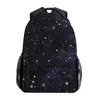 Sacs d'école mode étudiant sac noir sac à dos ciel étoile impression femmes grande capacité voyage ordinateur portable pour filles cadeau