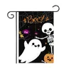 30 * 45 cm Halloween-tuinvlaggen Pompoen Ghost Party Home Decor Outdoor Polyester Dubbelzijdig Hangende Vlag SN2764