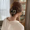 Accessoires de cheveux Clips de couleur solide de style simple Clip à cheveux Clip Clip Barrette Heads for Women Girls Ponytail5897542