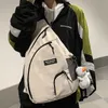 Унисекс многофункциональный рюкзак модные студенты корейская школьная сумка повседневная простота одно плечо груди пакет водонепроницаемый 211026