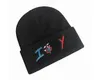 Chapeaux tricotés vague casquette lettre broderie plier mode Skullcap casquettes mâle Hip Hop voyage Punk