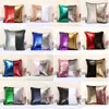 Home Decor 40X40cm Color Changing Reversible Pillow Case DIY Mermaid Sequin Colorful Cushion Cover Magical Throw Pillowcase XDH0418