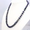 Schwarze Perlen, 8–9 mm, Fischform, Knöpfe, 45,7 cm, DIY, ganz geeignet für Damenmode, Schmuck, Halskette
