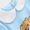 キッズベビー服ファッション新生児の赤ちゃんロンパーズ幼い男の子の女の子ジャンプスーツビブキャップ衣装セット0-18ヶ月322J