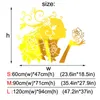 フラワーフェアリーアクリルミラーウォールステッカーベッドルーム3DウォールステッカーベッドルームリビングルームホームDIYアートウォールの装飾ステッカー210929