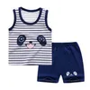 Kleding sets zomer baby jongens meisjes cartoon t-shirts shorts set kleding kinderen leuke 2 stks kinderen pyjama's