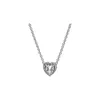925 argent sterling pendentif coeur collier boîte d'origine pour Pandora CZ diamant étoile brillante chaîne collier femmes et hommes ensemble gifts271z