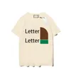 Camisetas de hombre Diseñador Moda Hombre camisetas Mujer Casual Summer Rainbow Tees Hip Hop Letter Print T-shirt Parejas de alta calidad Tops transpirables RF1C