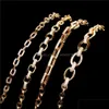 Tennis Bracelets Jewelry2021 Style Copper Plated 18K Gold Personalized Mens And Womens Hip Hop Diamond Cuba Ins Trendy Chain Bracelet Drop D