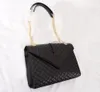 30cm Handbags Caviar v Type Solid Plain Diamond Lattice Flap Fashion Casual Women Brand Digner Msenger Shoulder Chain