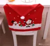 Home Garden Snowman Cap Chair Covers Christmas Diner Tafel Decoratie voor Thuis Stoel Back Cover Decoracion