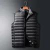 Men Down Vest without sleeves Winter s Sleeveless Jacket Coats Fashion Male Padded Vests Thicken Waistcoats 210923